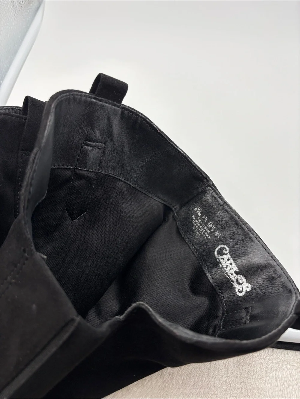 Carlos Santana Alexia Over the Knee Boots Womens 9.5M Black Floral Embroidered - Picture 15 of 16